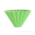 Coffee filter cup ceramic dripper Origami shape